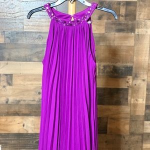 Purple Flowy Dress